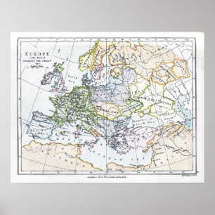 Europa am Tod von Charles das große: ANZEIGE 814 Poster