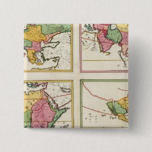 Europa, Asien, Afrika, Amerika Button