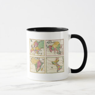 Europa, Asien, Afrika, Amerika Tasse