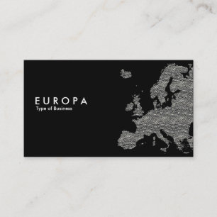 EUROPA Beton - Schwarzes Visitenkarte