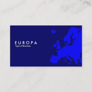 EUROPA Blue - Dunkles Blau Visitenkarte