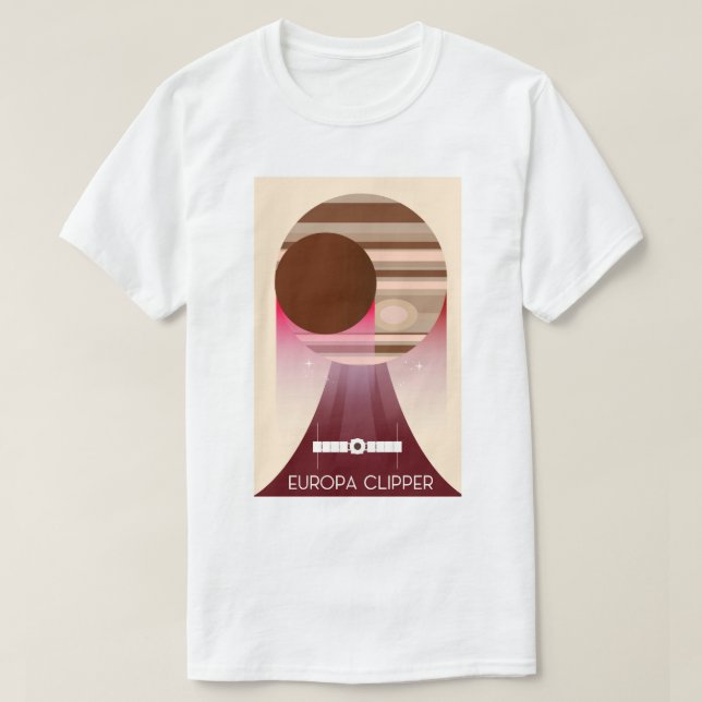 Europa Clipper Space Art T-Shirt (Design vorne)