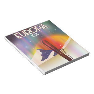 Europa - Der Jupiter Weltraumkunst. Notizblock