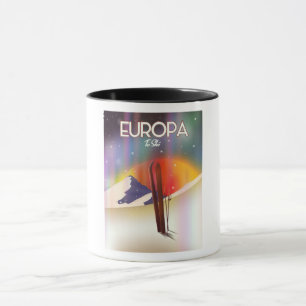 Europa - Der Jupiter Weltraumkunst. Tasse