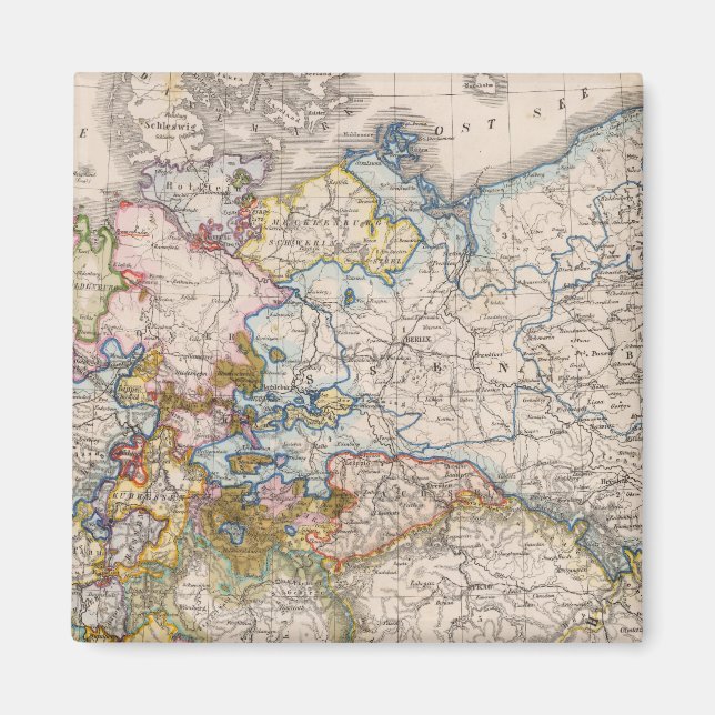 Europa, Deutschland, Österreich Magnet (Vorne)