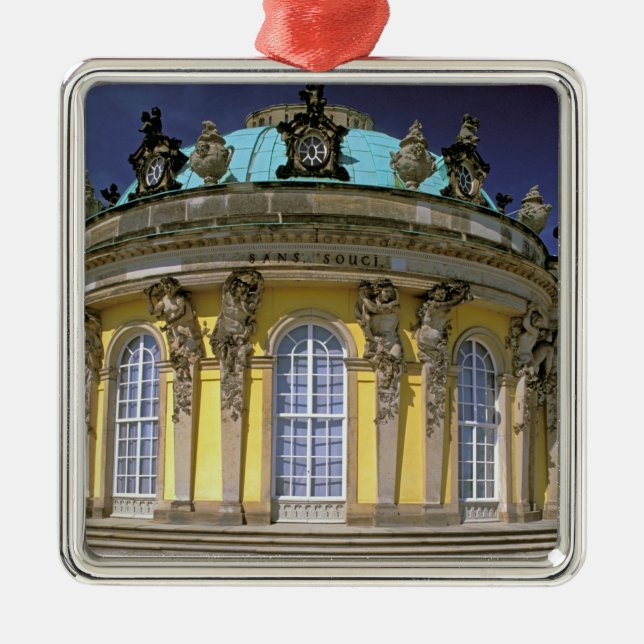 Europa, Deutschland, Potsdam. Park Sanssouci, 2 Silbernes Ornament (Vorne)