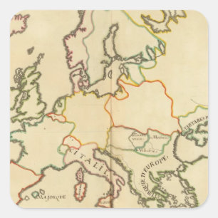 Europa durch Religion 2 Quadratischer Aufkleber