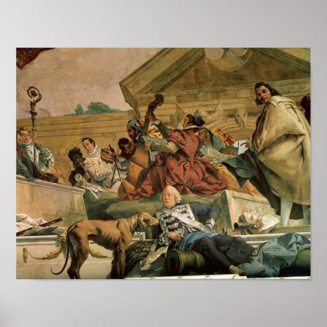 Europa, einer der vier Kontinente Poster (Vorne)