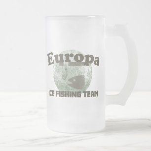 Europa-Eis-Fischen-Team Mattglas Bierglas