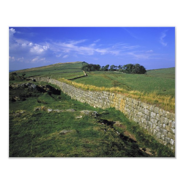 Europa, England, die Hadrianische Mauer. Die Stein Fotodruck (Vorne)