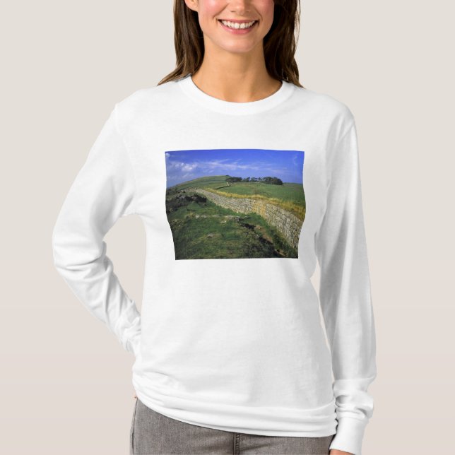 Europa, England, die Hadrianische Mauer. Die Stein T-Shirt (Vorderseite)
