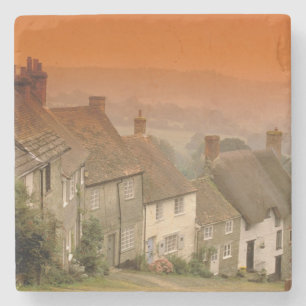 Europa, England, Dorset, Shaftesbury. Goldener Hüg Steinuntersetzer