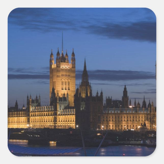 Europa, ENGLAND, London: Parlament / Quadratischer Aufkleber (Vorderseite)