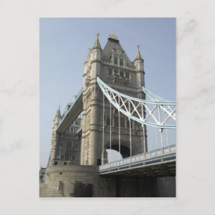 Europa, England, London. Tower Bridge über der Postkarte