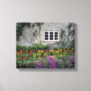 Europa, England, Teffont Magna. Blumen füllen Leinwanddruck