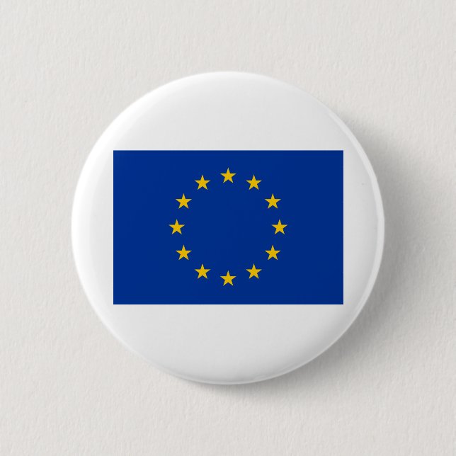 Europa-Flagge Button (Vorderseite)
