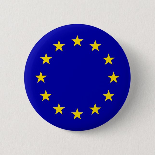Europa-Flagge Button (Vorderseite)