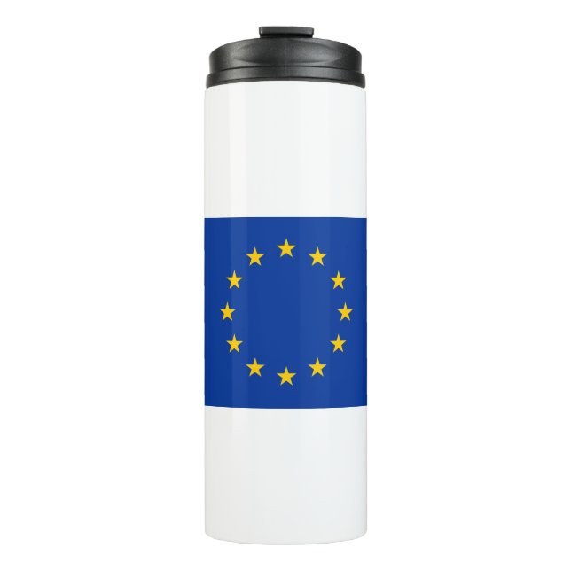 Europa-Flagge Thermosbecher (Vorderseite)