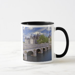 Europa, Frankreich, Chambord. Eine Steinbrücke füh Tasse