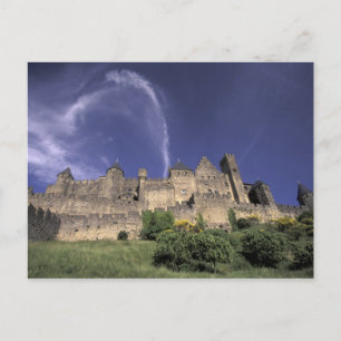 Europa, Frankreich, Languedoc; Aude; Carcassonne, Postkarte