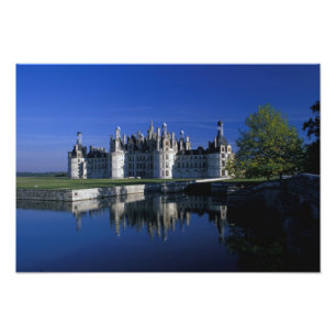 Europa, Frankreich, Loiretal. Schloss Chambord Fotodruck
