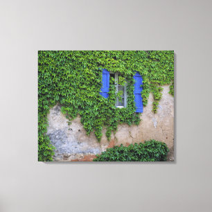 Europa, Frankreich, Lourmarin. Kaskadierender Efeu Leinwanddruck