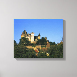 Europa, Frankreich, Montforte. Die mittelalterlich Leinwanddruck