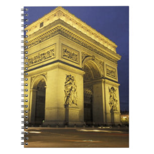 Europa, Frankreich, Paris. Arc de Triomphe Notizblock