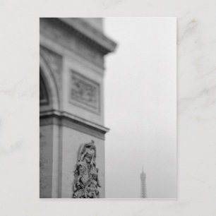 Europa, Frankreich, Paris. Arc de Triomphe und 2 Postkarte