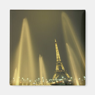 Europa, Frankreich, Paris, Eiffelturm, Abend Magnet