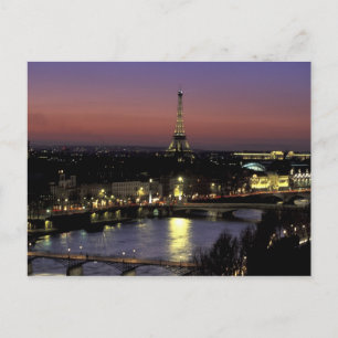 Europa, Frankreich, Paris, Sonnenuntergang auf Eif Postkarte