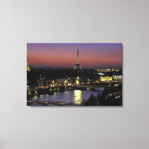 Europa, Frankreich, Paris, Sonnenuntergangsblick a Leinwanddruck