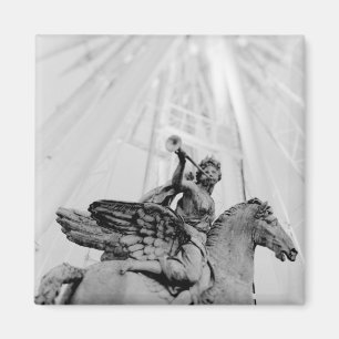 Europa, Frankreich, Paris. Statue und Riesenrad, 2 Magnet