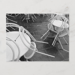 Europa, Frankreich, Paris. Stühle, Jardin du 4 Postkarte