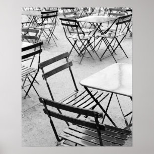 Europa, Frankreich, Paris. Vorsitz: Jardin du 3 Poster