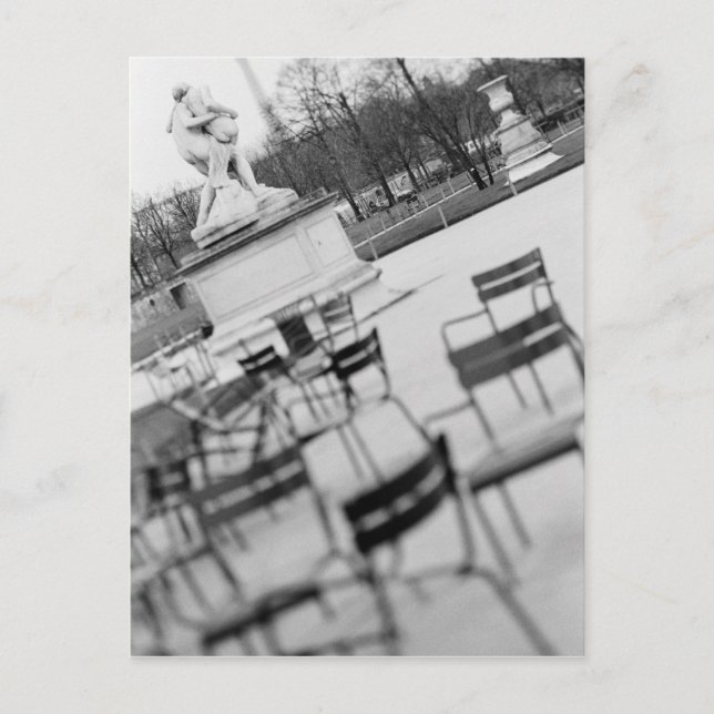 Europa, Frankreich, Paris Vorsitzende Jardin du Postkarte (Vorderseite)