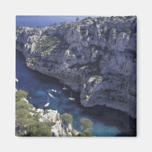 Europa, Frankreich, Provence, Calanques. Kalkstein Magnet