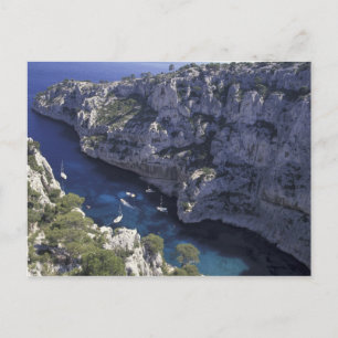Europa, Frankreich, Provence, Calanques. Kalkstein Postkarte