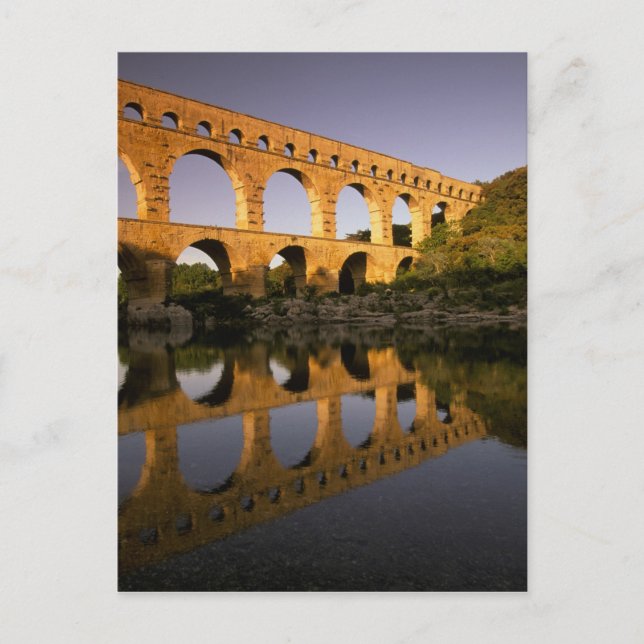 Europa, Frankreich, Provence, Gard. Pont du Gard Postkarte (Vorderseite)