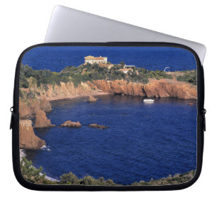 Europa, Frankreich, Theoule-sur-Mer. Ein ziegelged Laptopschutzhülle