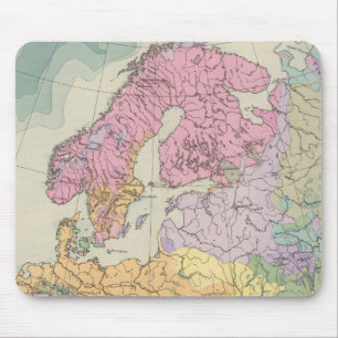 Europa - Geologische Karte Europas Mousepad