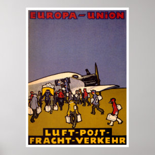 Europa-Gewerkschaft Luft Post Poster