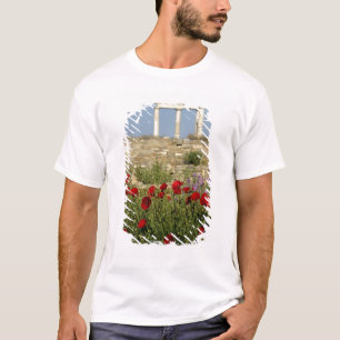 Europa, Griechenland, Kykladen, Delos. Säulenruine T-Shirt