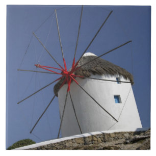 Europa, Griechenland, Mykonos. 3 Fliese