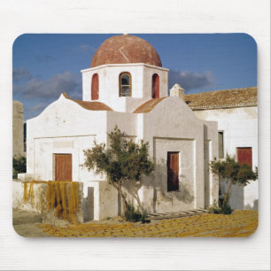 Europa, Griechenland, Mykonos. Fischernetze trocke Mousepad