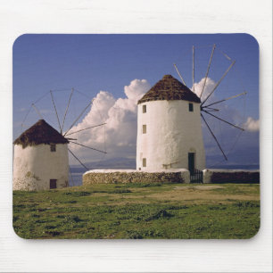 Europa, Griechenland, Mykonos. Weiß getüncht Mousepad