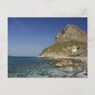 Europa, Griechenland, Peloponnes, Monemvasia. Die Postkarte