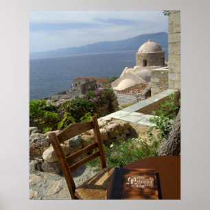 Europa, Griechenland, Peloponnes, Monemvasia (einz Poster