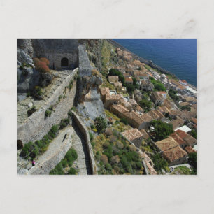 Europa, Griechenland, Peloponnes, Monemvasia Postkarte