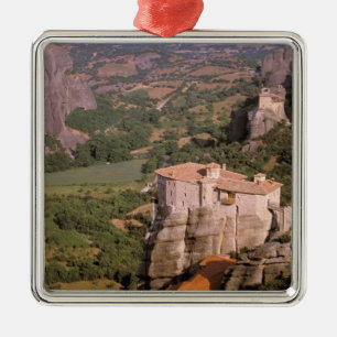 Europa, Griechenland, Thessalien, Meteora, Kastrak Silbernes Ornament